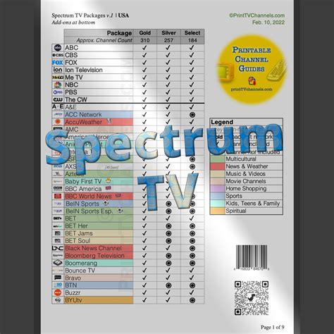 spectrum tv free channels